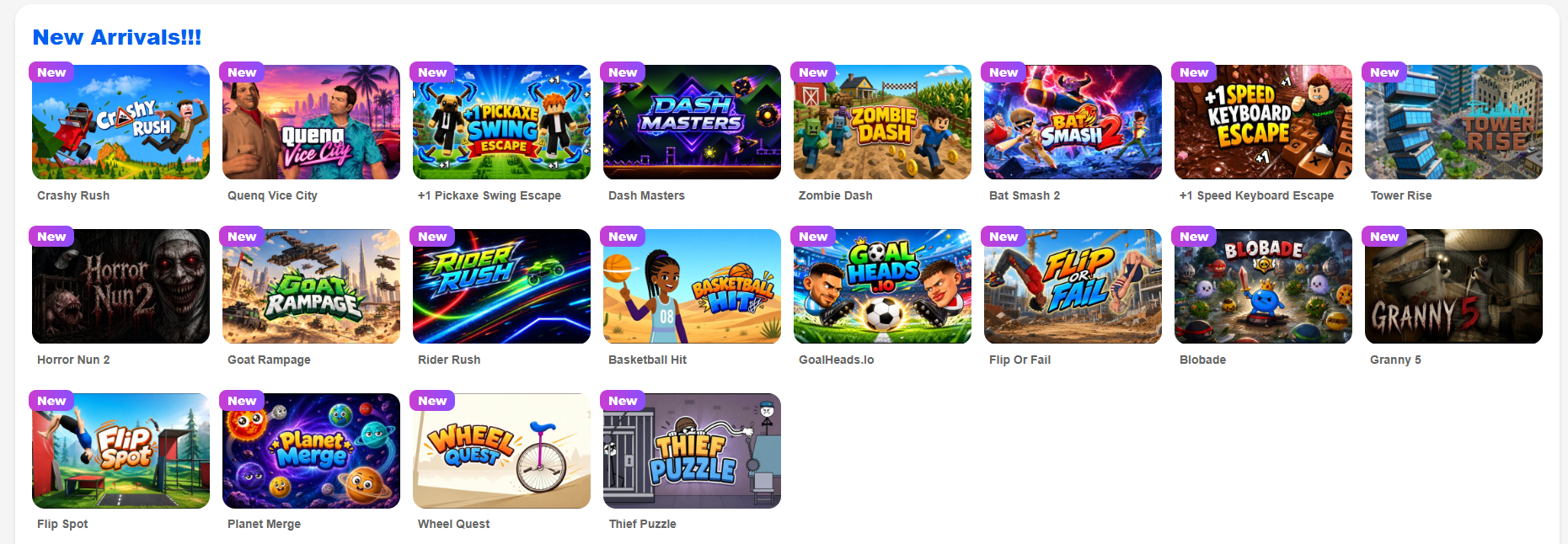 YoPlayGames new arrivals collection